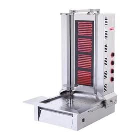 Silverinox, elektrisch, CE zertifiziert, Bottom Motor Doner Grill, 4 Radians