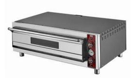 Silverinox, Elektro, Single Deck Pizza Backofen, 6 Pizzas, 92x62 cm - Industrielle Küchenmaschinen und -geräte - SILVERINOX