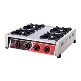 Silverinox, LPG, CE Geprüft, 4-Burner Kochplatten - Industrielle Küchenmaschinen und -geräte - SILVERINOX