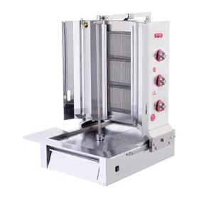 Silverinox, LPG, CE zertifiziert, Bottom Engine Doner Stove, 3 Radians