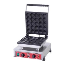 Silverinox, Runde Bubble Waffel Maker mit Deckel - Industrielle Küchenmaschinen und -geräte - SILVERINOX