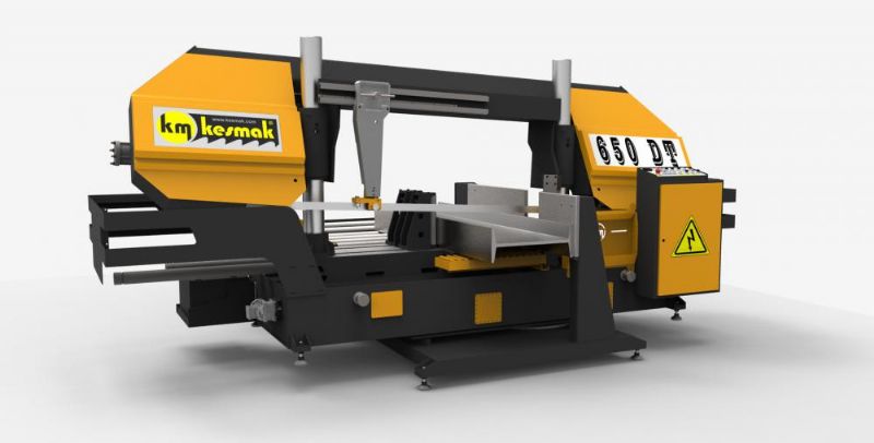 Column Semi-Automatic Angle Cutting Band Saw - Metal Processing Machines and Equipment - Sütunlu Tip Yarı Otomatik Açılı Kesim Şerit Testere Tezgahı
