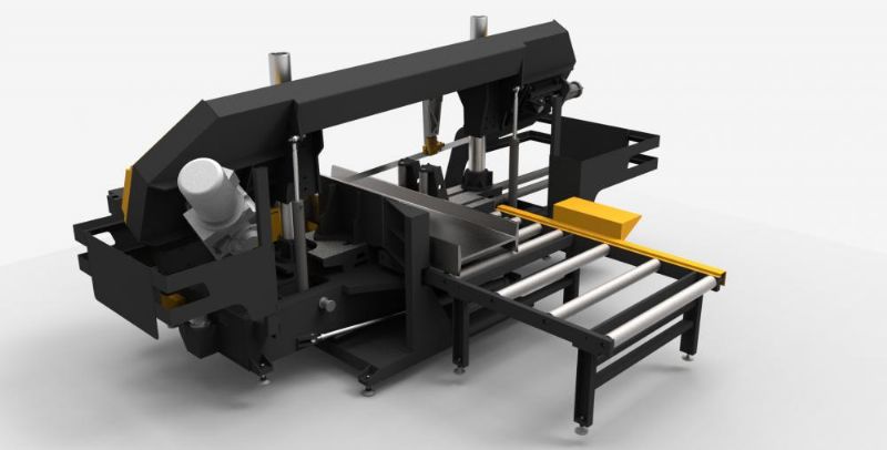 Column Semi-Automatic Angle Cutting Band Saw - Metal Processing Machines and Equipment - Sütunlu Tip Yarı Otomatik Açılı Kesim Şerit Testere Tezgahı