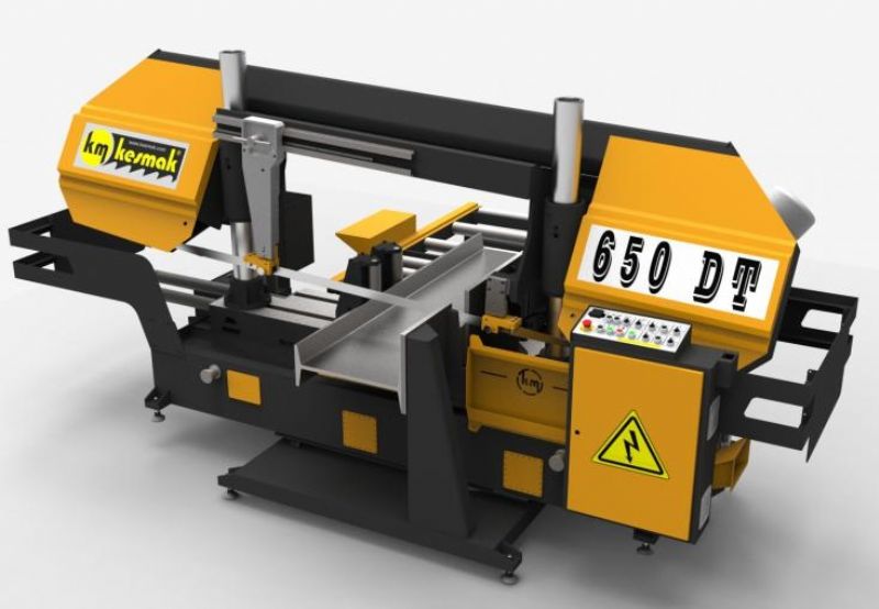 Column Semi-Automatic Angle Cutting Band Saw - Metal Processing Machines and Equipment - Sütunlu Tip Yarı Otomatik Açılı Kesim Şerit Testere Tezgahı
