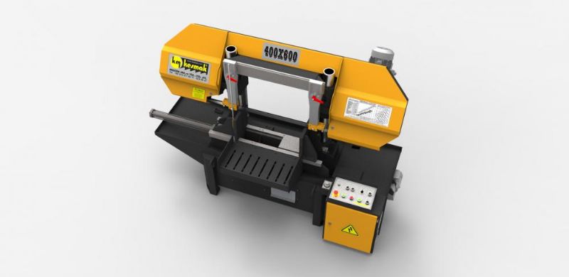 Column Semi-Automatic Straight Cut Band Sawing Machine - Metal Processing Machines and Equipment - Yarı Otomatik Sütunlu Düz Kesim Şerit Testere Tezgahı