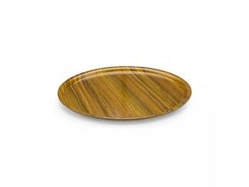 Tria Kraft Round Tray Non-Slip Glossy Surface 33 cm