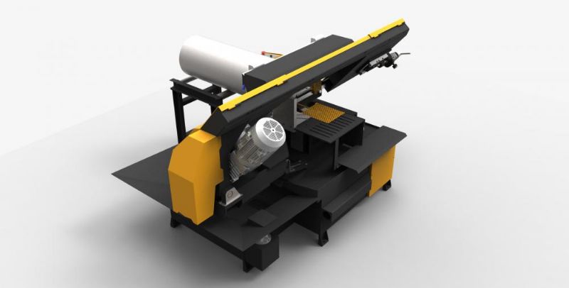 Halbautomatische Drehnabe 2 Seiten Angled Schneidband Sawing Maschine - Metallbearbeitungsmaschinen und -geräte - Yarı Otomatik Döner Göbek 2 Açılı Kesim Şerit Testere